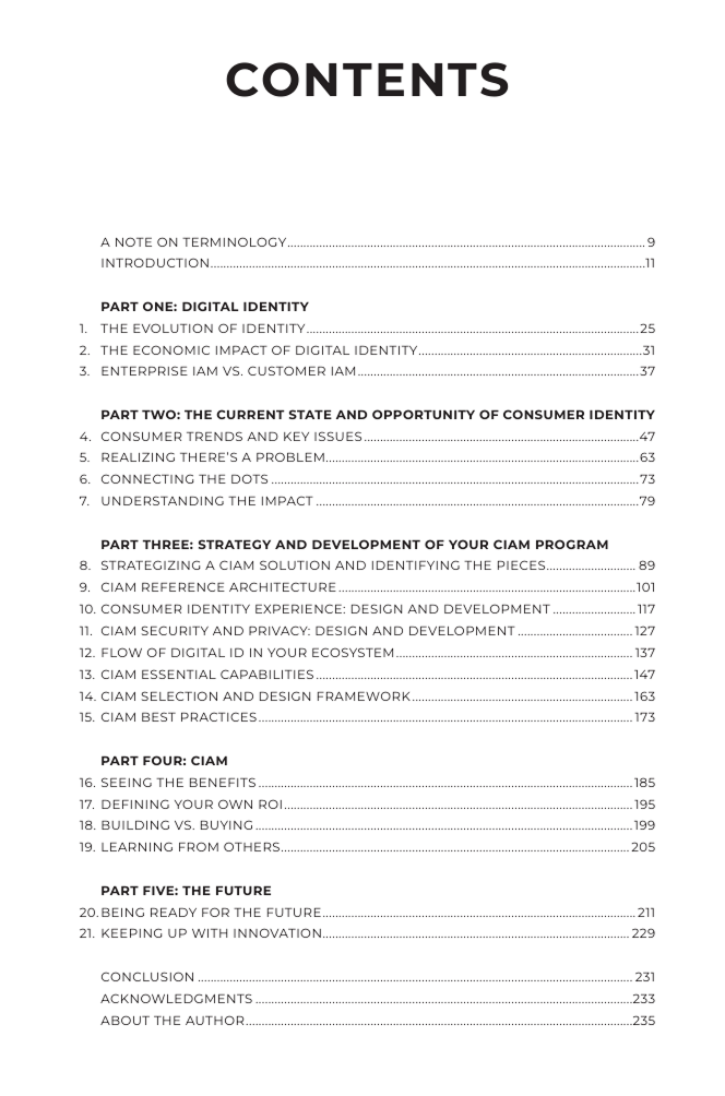Table of Contents